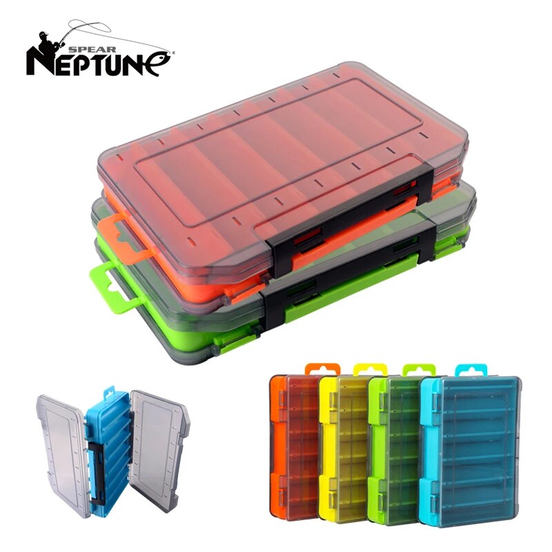 Fishing Lure Spinner - Double-Sided Fishing Tackle Storage Box for