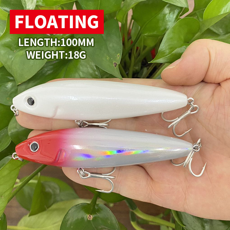 100mm 18g Pencil Bait Floating - Fishing Lure Topwater 评论和价格