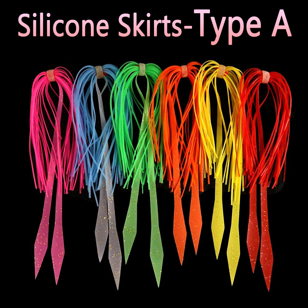 10/12pcs Soft Silicone Skirt L - Fishing Lure Buzzbait 评论和价格