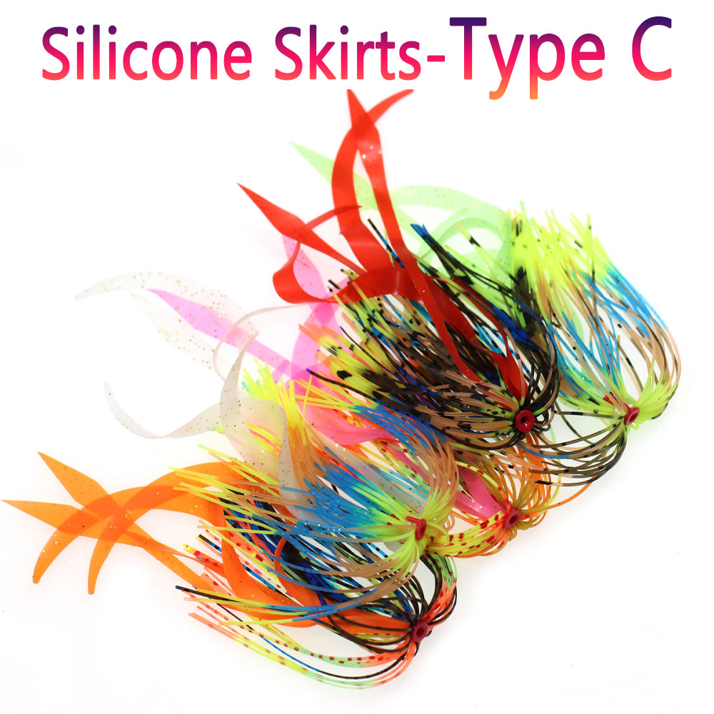 10/12pcs Soft Silicone Skirt L - Fishing Lure Buzzbait 评论和价格