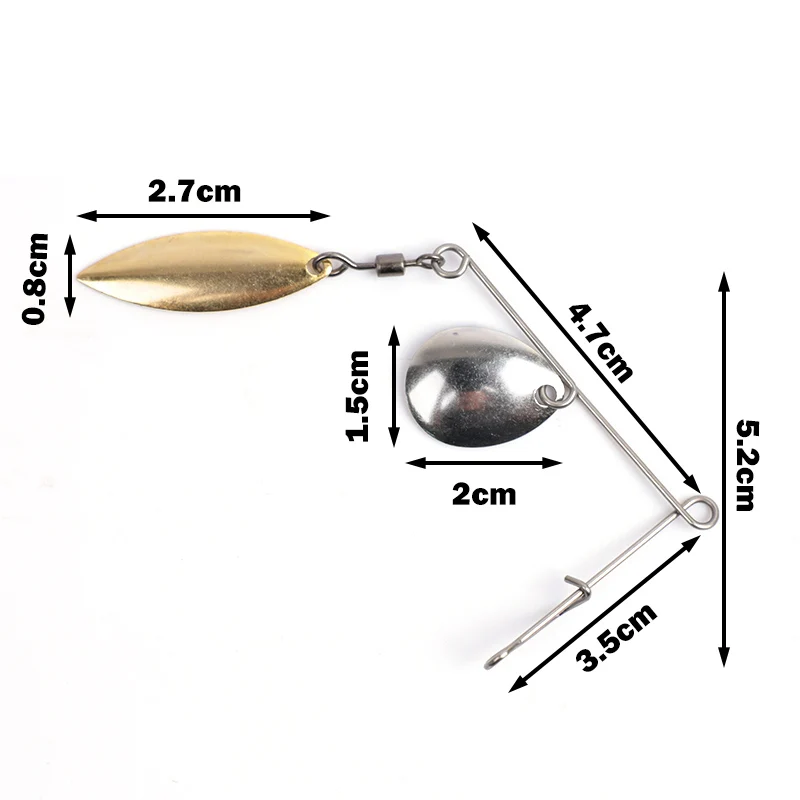 OUTKIT 5pcs 2.5g Spinner Fishi - Fishing Lure Buzzbait 评论和价格