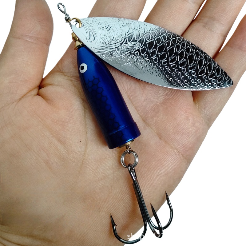 2pcs 9-37g Metal Sliver Rotati - Fishing Lure Spoon 评论和价格
