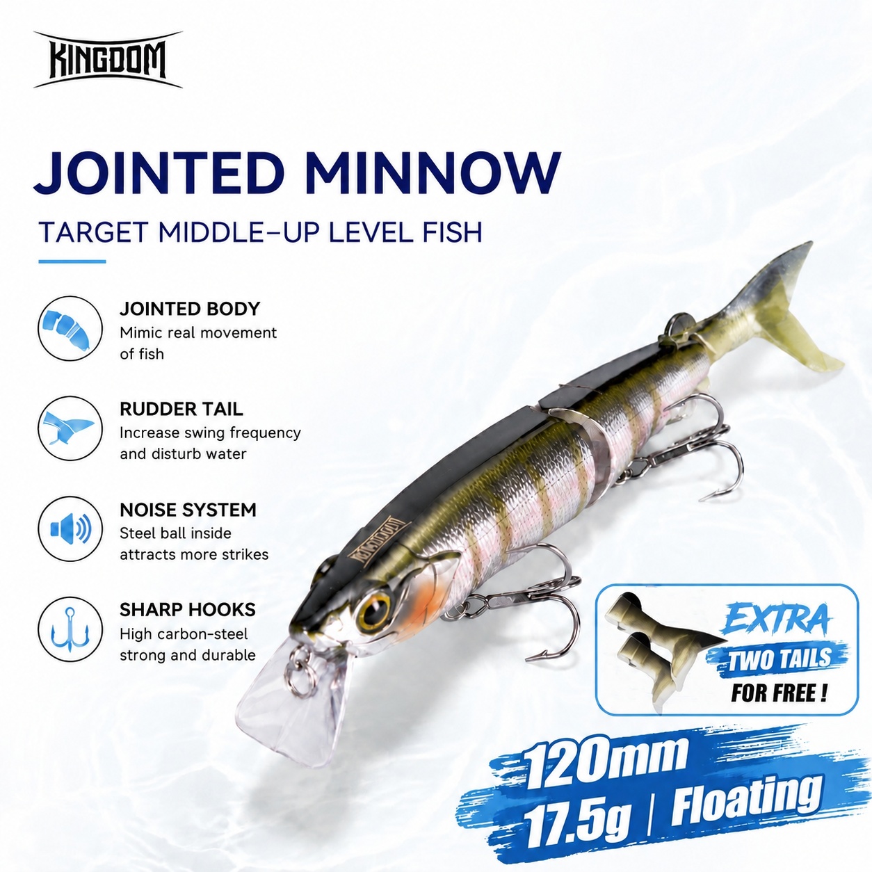 Kingdom Multi Jointed Fishing  - Fishing Lure Jerkbait 评论和价格