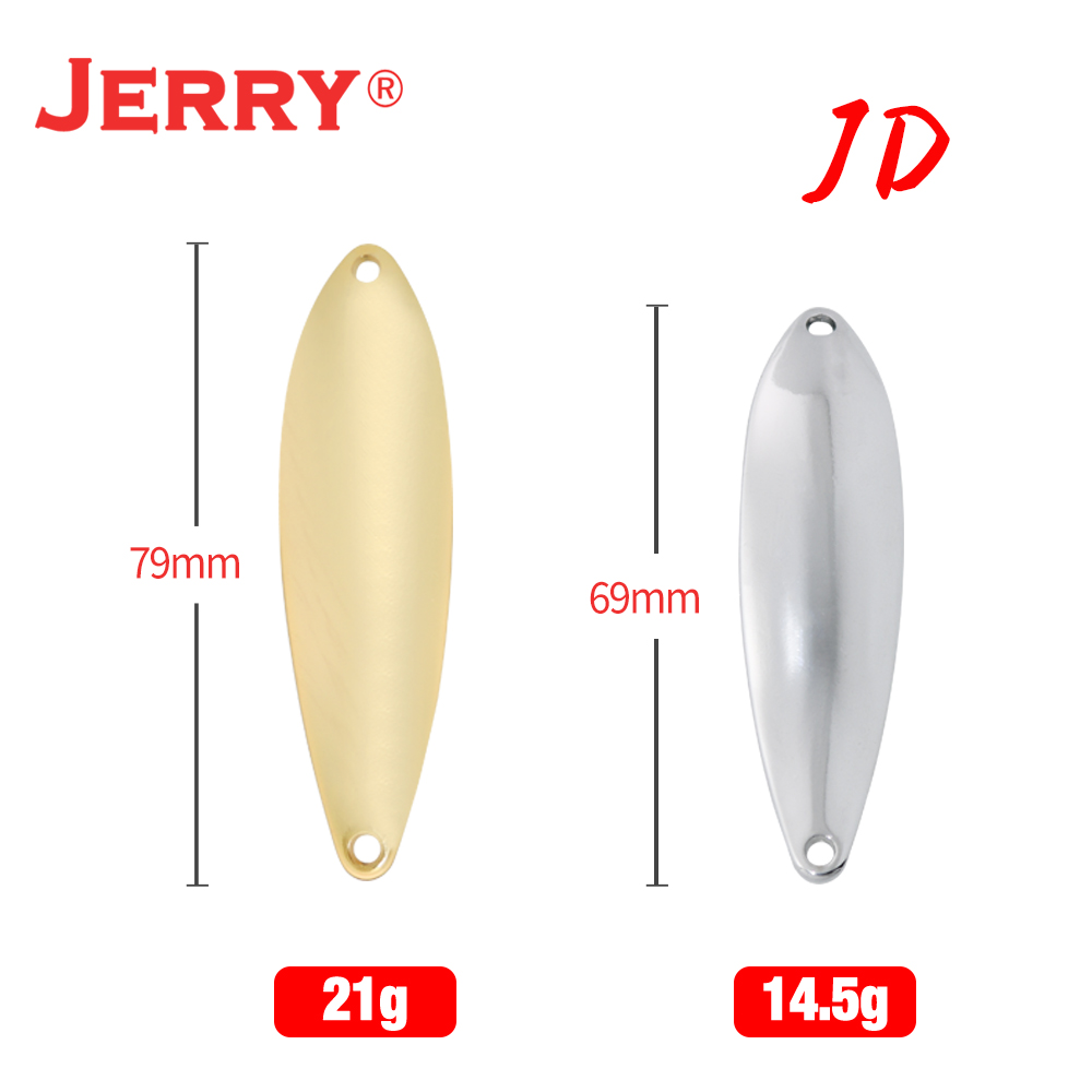 Jerry JD 14.5g 21g Unpainted S - Fishing Lure Spoon 评论和价格