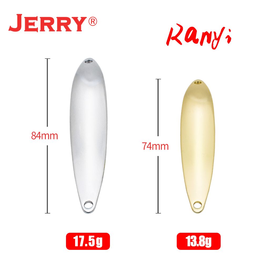 Jerry JD 14.5g 21g Unpainted S - Fishing Lure Spoon 评论和价格