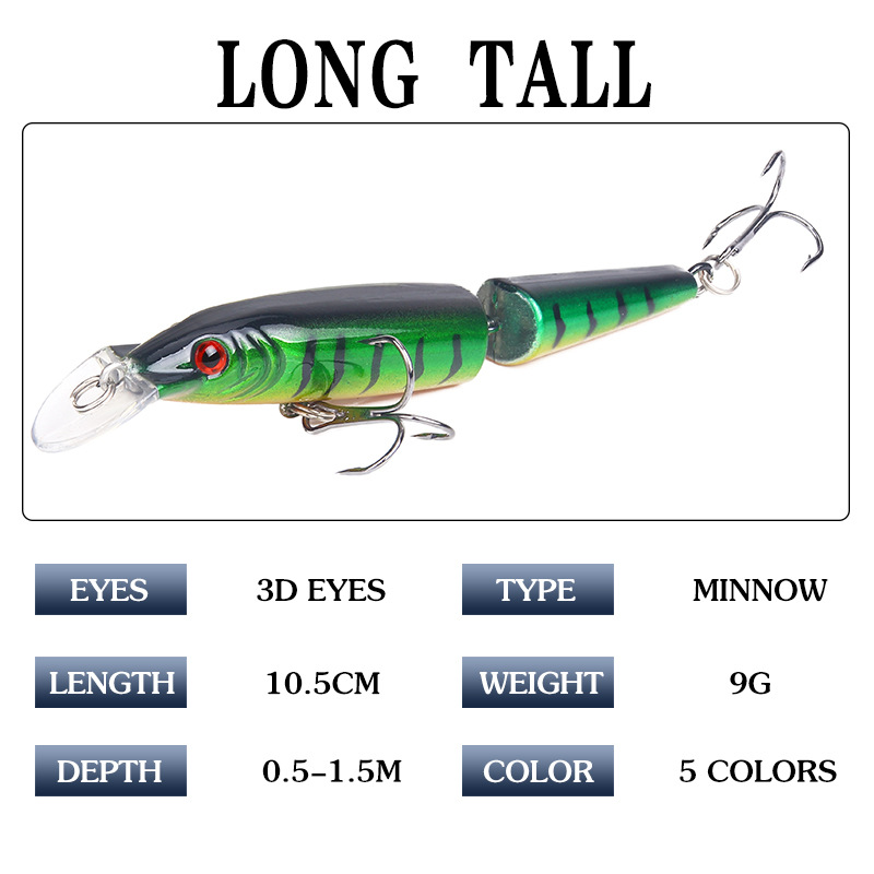1Pcs Lifelike Artificial Crank - Fishing Lure Jerkbait 评论和价格