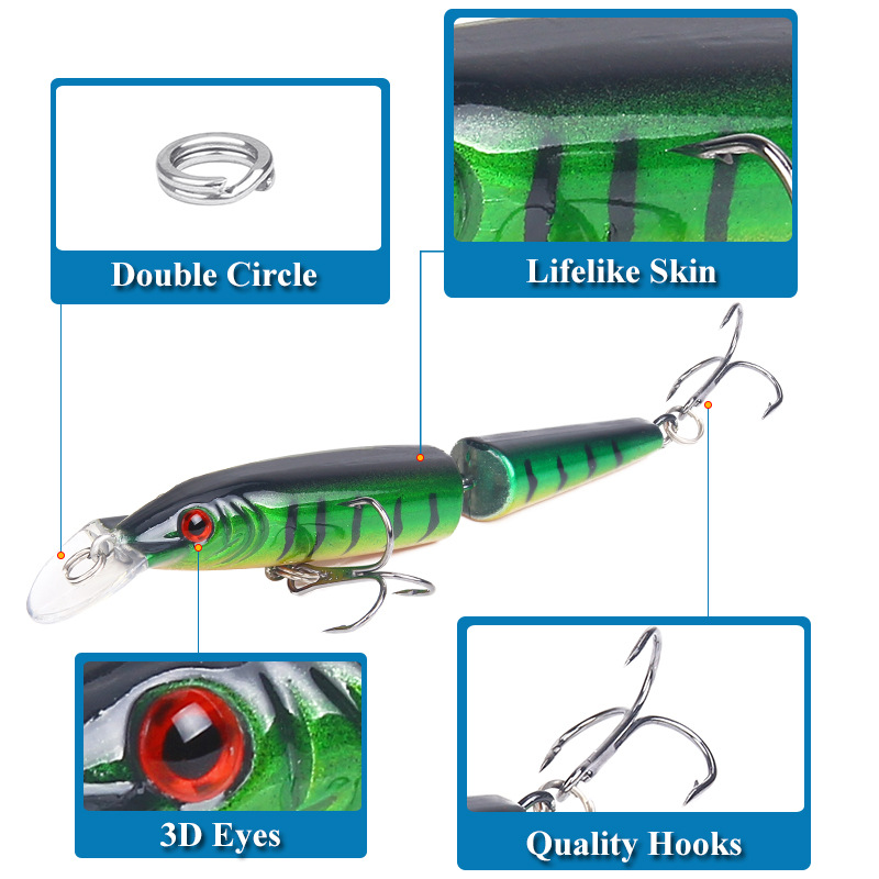 1Pcs Lifelike Artificial Crank - Fishing Lure Jerkbait 评论和价格