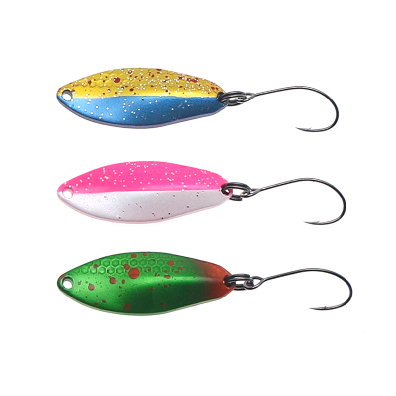 TROUT Spoon 2g 2.3g 3.5g Metal - Fishing Lure Spoon 评论和价格