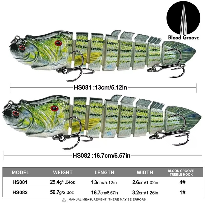 8-Joint Lifelike Lure 8-Segmen - Fishing Lure Soft Plastic 评论和价格