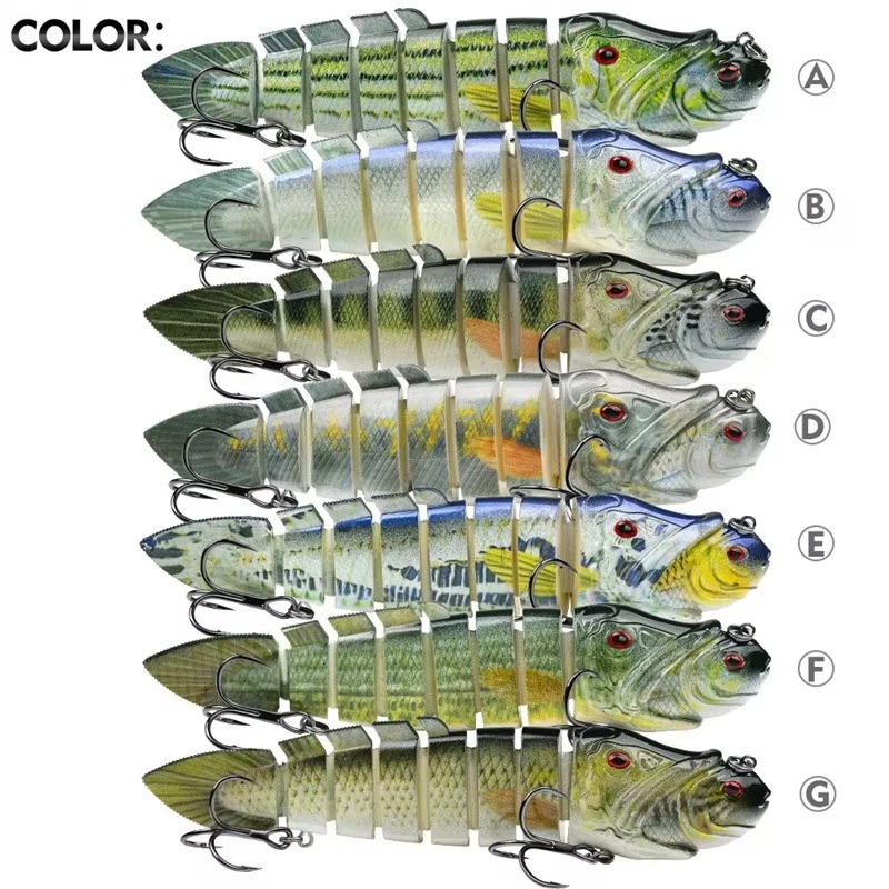 8-Joint Lifelike Lure 8-Segmen - Fishing Lure Soft Plastic 评论和价格