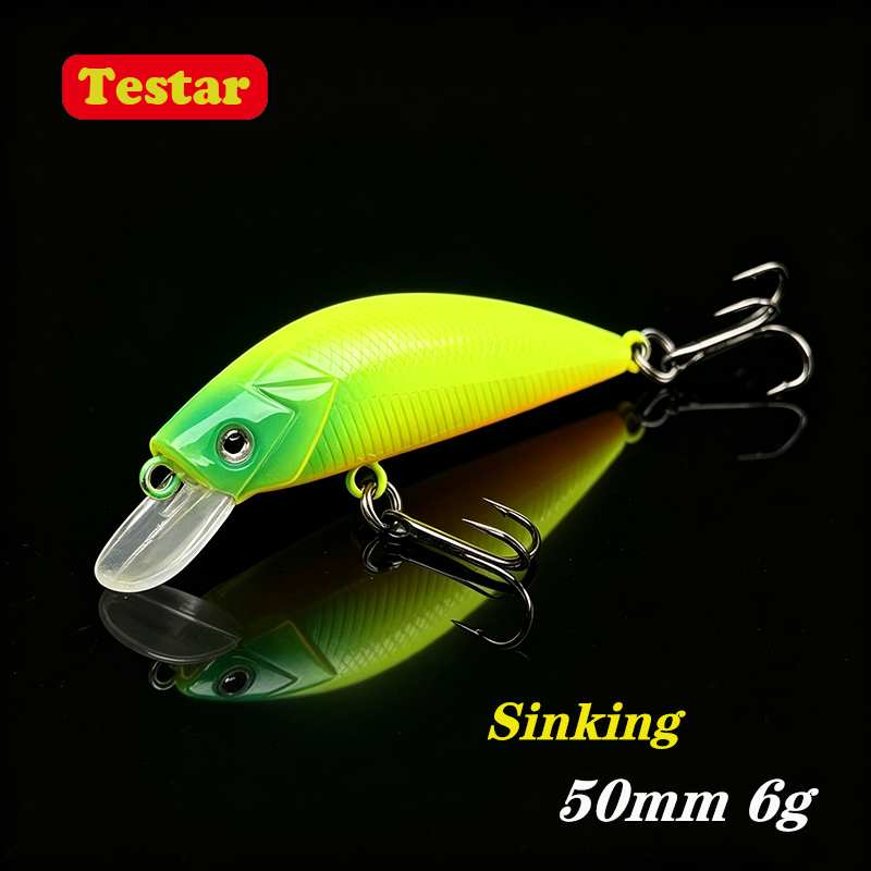Testar 50mm 6g Sinking Minnow  - Fishing Lure Jerkbait 评论和价格