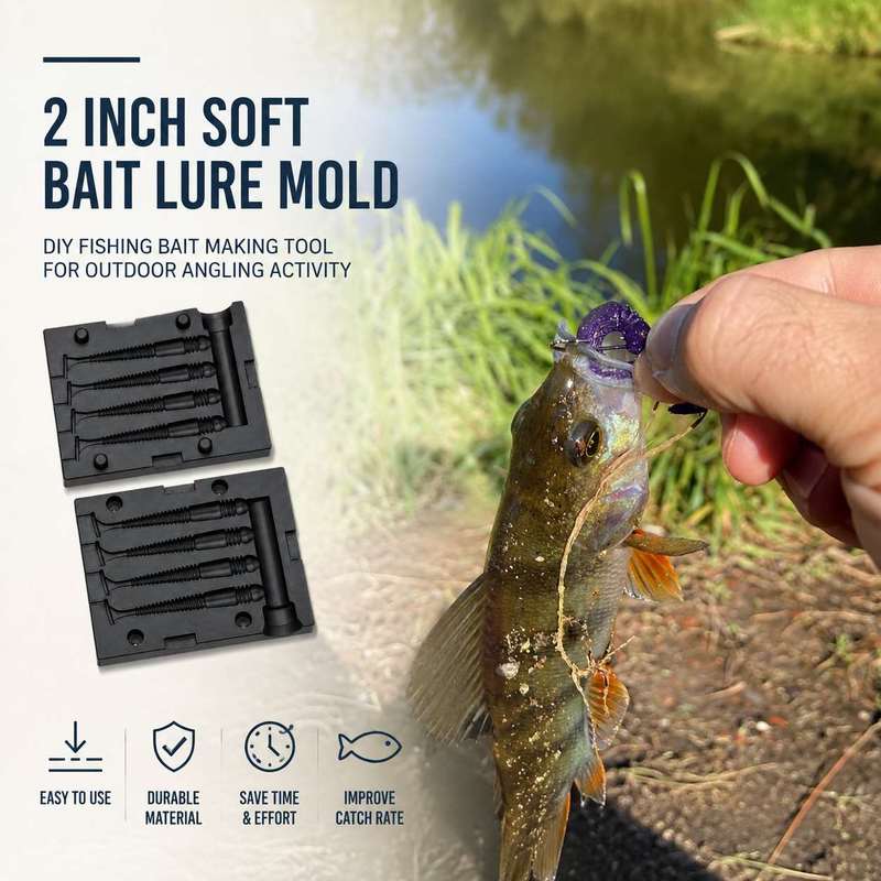 2 Inch Soft Bait Lure Mold DIY - Fishing Lure Kit 评论和价格
