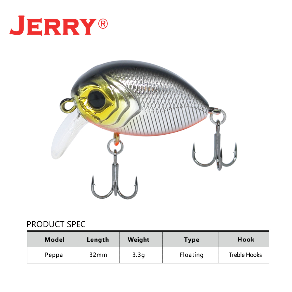 Jerry Peppa Wobbler Lure Float - Fishing Lure Crankbait 评论和价格