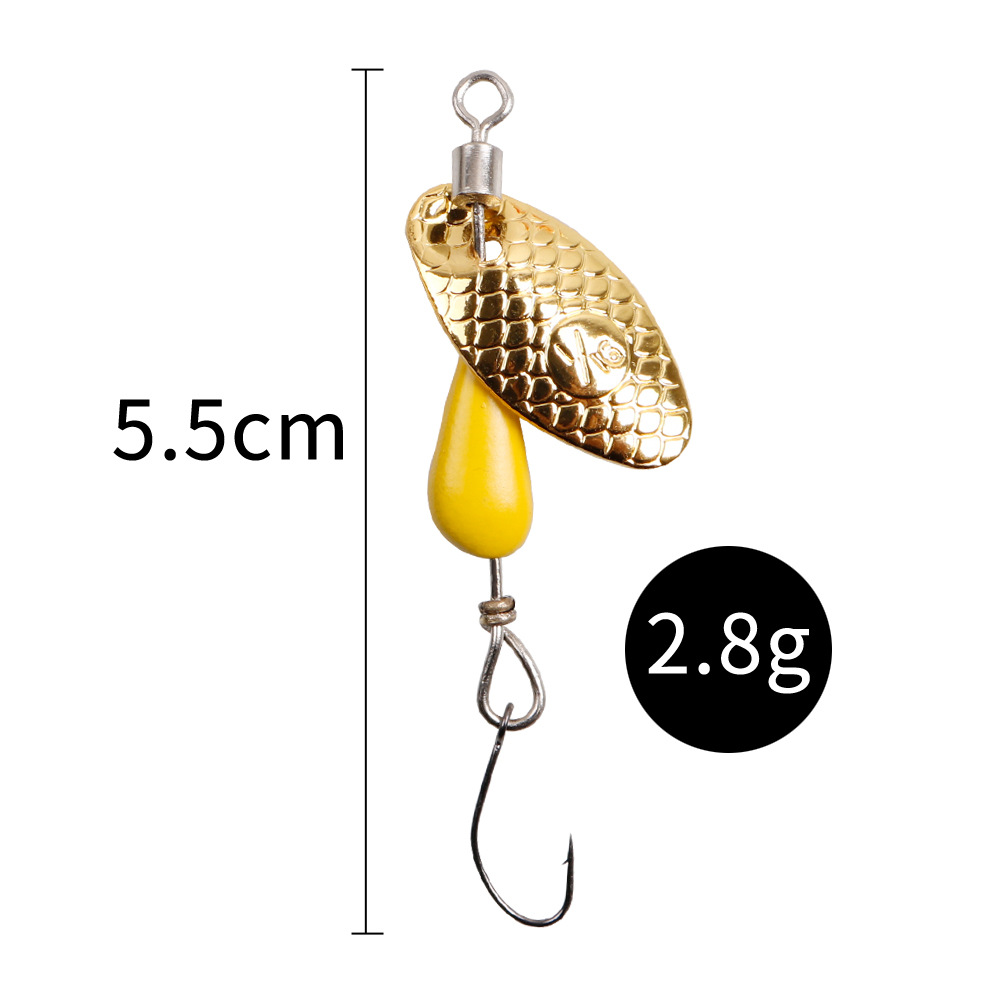 2Pcs Spinner Spoon Metal Bait  - Fishing Lure Soft Plastic 评论和价格
