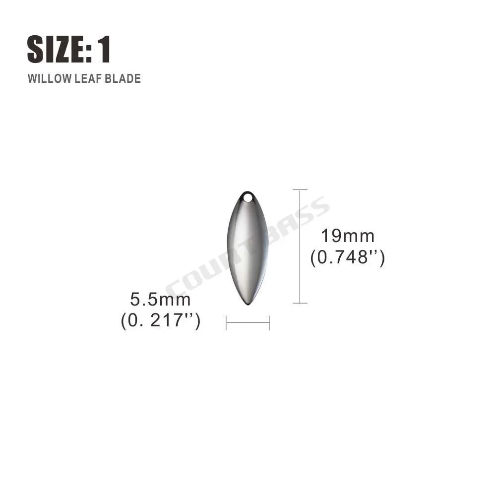Countbass 50pcs Size 1-6 Nicke - Fishing Lure Spinner 评论和价格