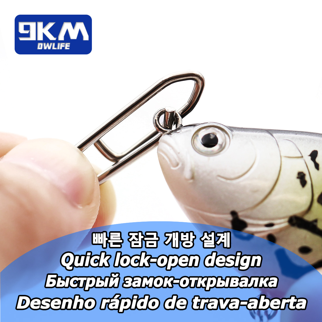 9KM Fishing Snap Kit 110pcs St - Fishing Lure Kit 评论和价格
