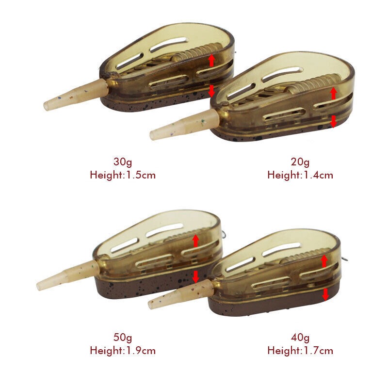 5Pcs Embed Feeder for Fishing  - Fishing Lure Kit 评论和价格